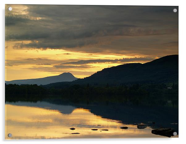 Dusk At Lake Menteith, Scotland. Acrylic by Aj’s Images