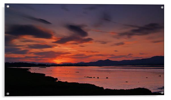 Sundown Over The River Forth Acrylic by Aj’s Images