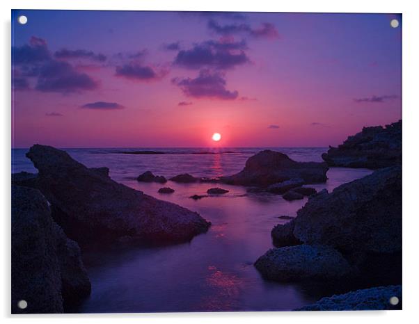 A Cypriot Sunset Acrylic by Aj’s Images