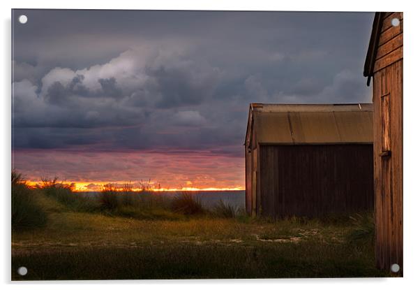 Sunrise over Winterton Acrylic by Stephen Mole