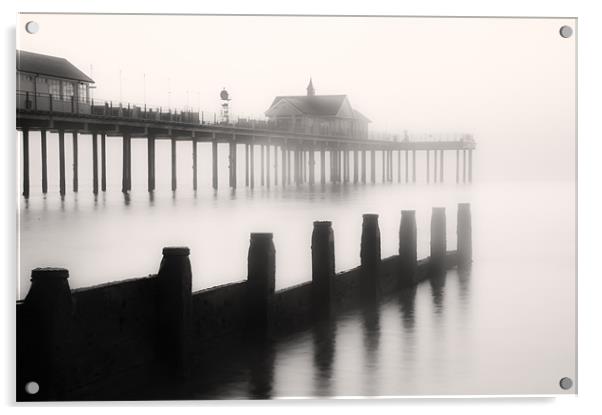 Southwold Pier through the mist Acrylic by Stephen Mole