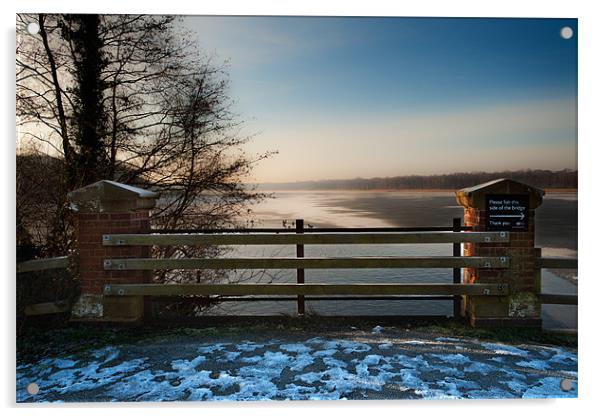 Ormesby Broad from the bridge Acrylic by Stephen Mole