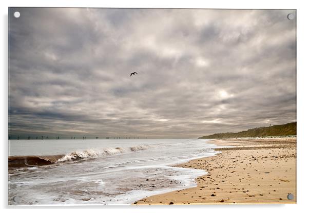 Scratby Beach Acrylic by Stephen Mole