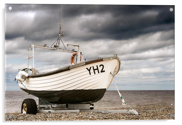 YH2 at Cley Beach Acrylic by Stephen Mole