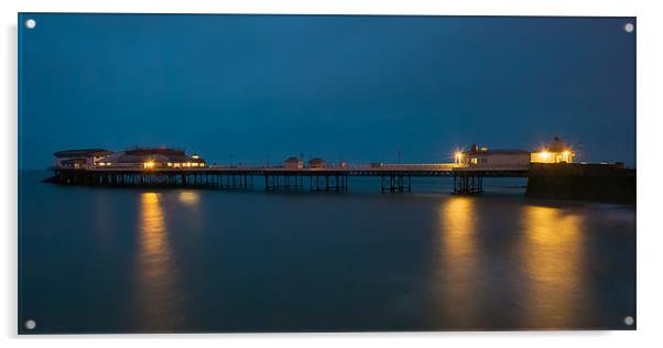 Cromer Pier before dawn Acrylic by Stephen Mole