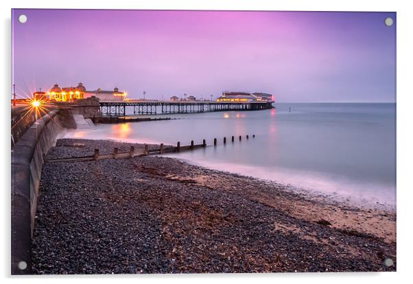 Dawn at Cromer Pier Acrylic by Stephen Mole