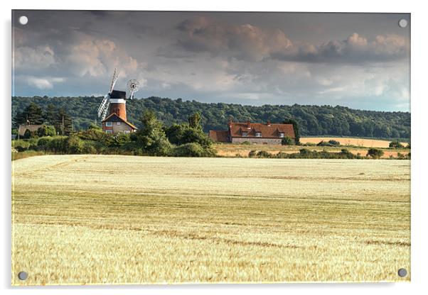 Weybourne Mill Acrylic by Stephen Mole