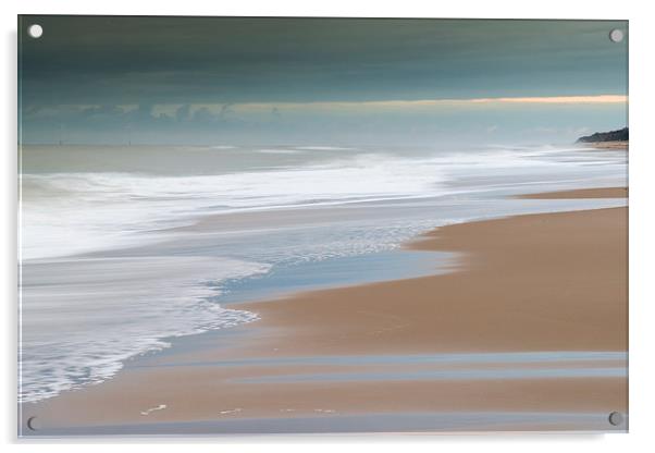 Serene on Hemsby Beach Acrylic by Stephen Mole
