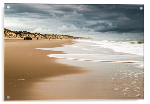 Hemsby Beach Acrylic by Stephen Mole