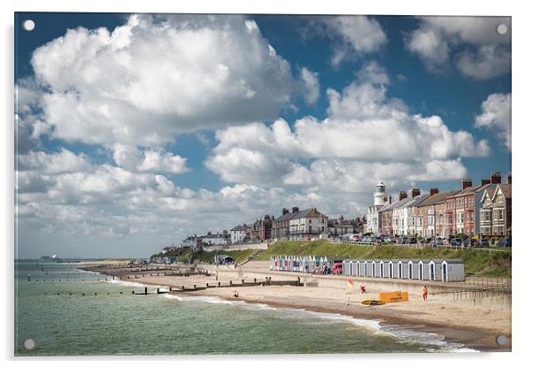 Southwold Promenade Acrylic by Stephen Mole