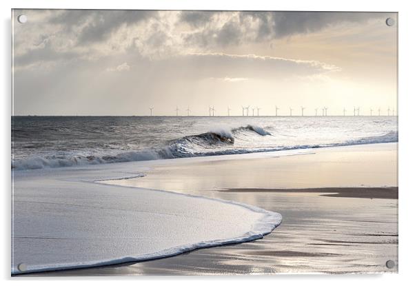  Silver morning on Hemsby Beach Acrylic by Stephen Mole