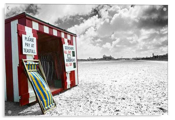 Great Yarmouth Stripes Acrylic by Stephen Mole