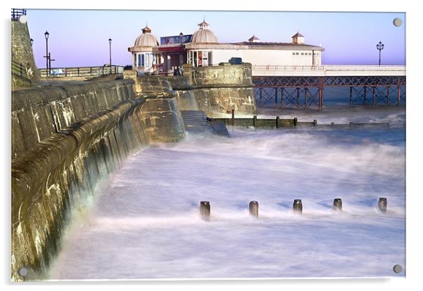 Cromer Pier and Seawall Acrylic by Stephen Mole
