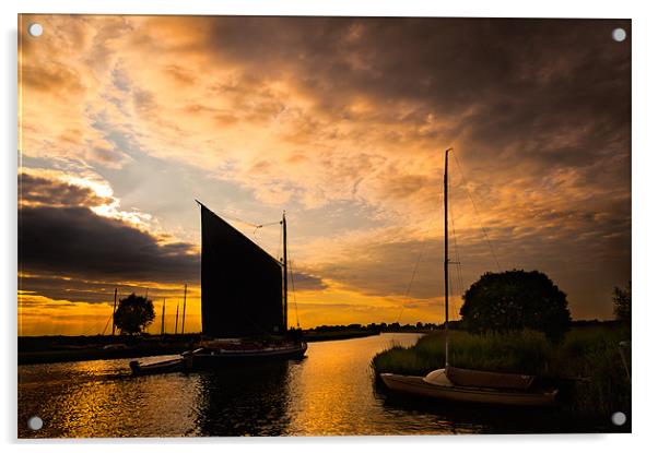 Wherry Albion sunset Acrylic by Stephen Mole