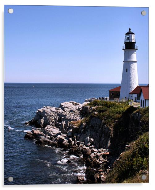 Portland Headlight Acrylic by Jean Scott