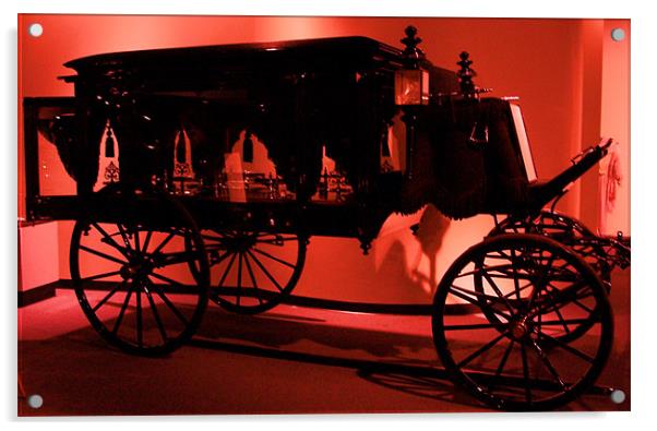 Funeral Cart Acrylic by Angie Henley