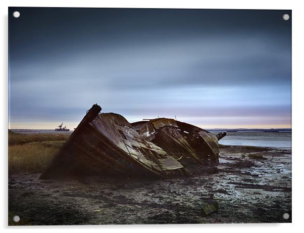 Wreck at Hoo Acrylic by James Rowland