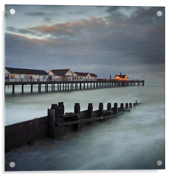 Southwold Pier Acrylic by James Rowland