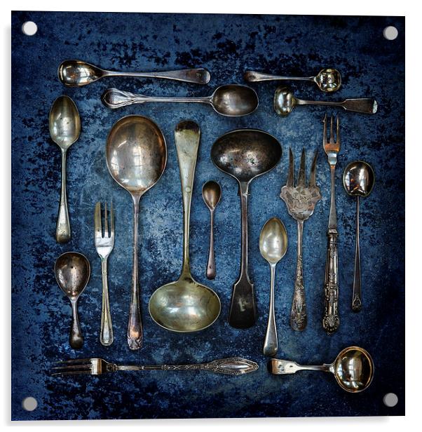 Spoons & Forks Acrylic by James Rowland