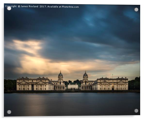 Royal Naval College, Greenwich Acrylic by James Rowland
