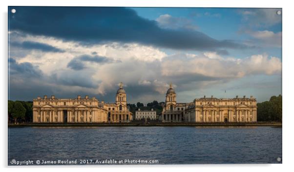 The Old Royal Naval College, Greenwich Acrylic by James Rowland