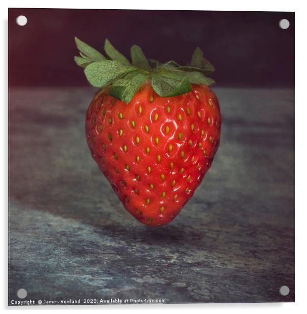 Extraordinary Strawberry Acrylic by James Rowland