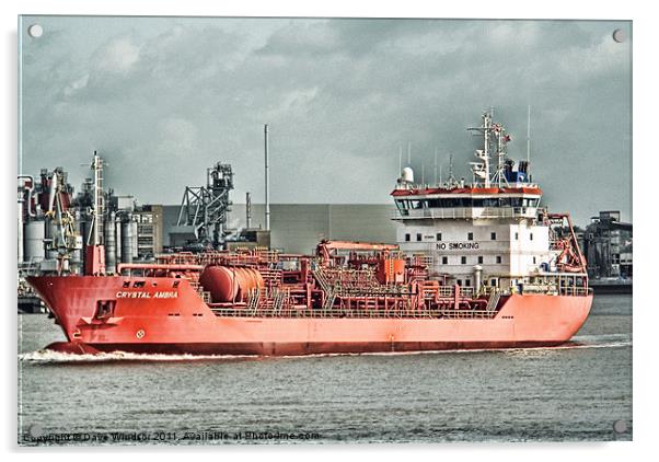 CRYSTAL AMBRA TANKER Acrylic by Dave Windsor