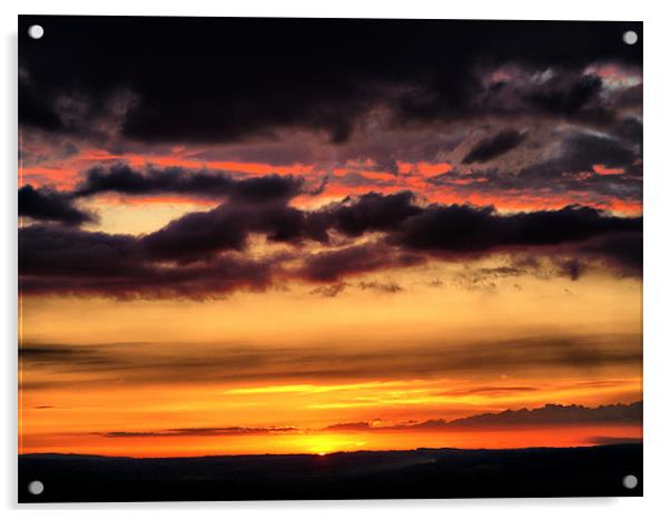 Westbury Sunset Acrylic by Dave Windsor