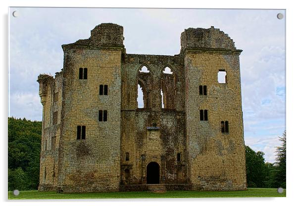 Old Wardour Castle (Front View) Acrylic by Dave Windsor