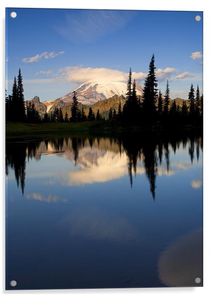 Mountain Mirror Acrylic by Mike Dawson