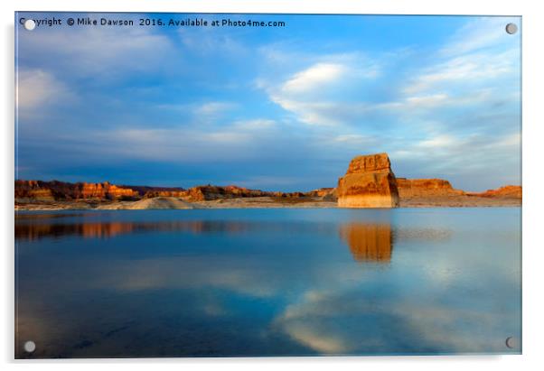Last Light over Lake Powell Acrylic by Mike Dawson