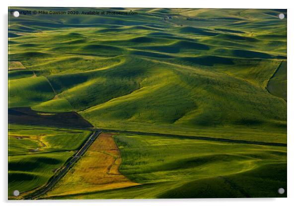 Textures of the Palouse Acrylic by Mike Dawson