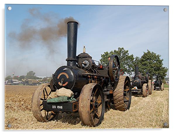 Traction Engine Acrylic by Matt Curties