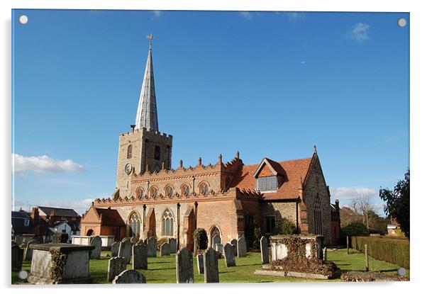 St Mary's Church, Great Baddow Acrylic by Matt Curties