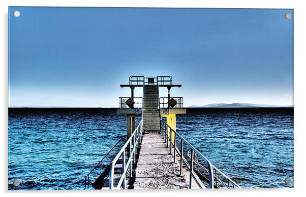 Salthill Diving Platform Acrylic by Andreas Hartmann