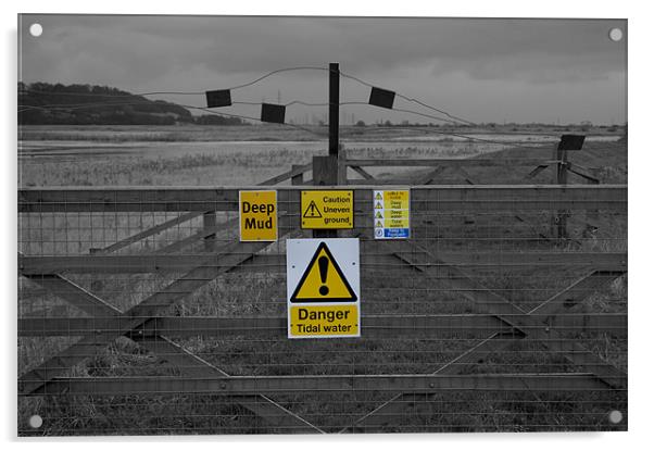 Warning Signs Acrylic by David Moate