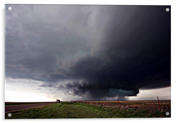 Texas Supercell Acrylic by Mark Pritchard