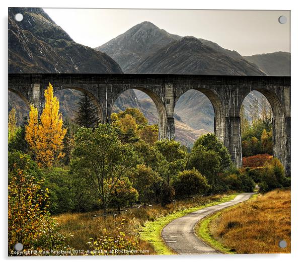 Glenfinnan Viaduct Acrylic by Mark Pritchard