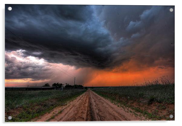 Texas Storm Acrylic by Mark Pritchard