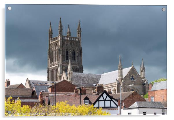 Worcester Cathedral Acrylic by Rob Hawkins
