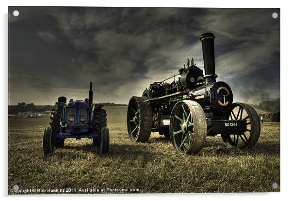 The Fordson & the Fowler Acrylic by Rob Hawkins