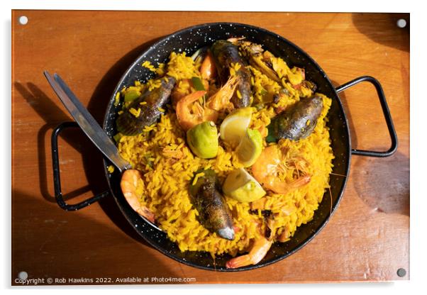 Paella for 2 Acrylic by Rob Hawkins