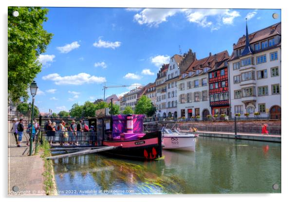 Strasbourg Marne Acrylic by Rob Hawkins