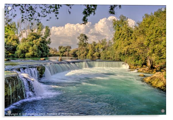 Manavgat Waterfall Acrylic by Rob Hawkins