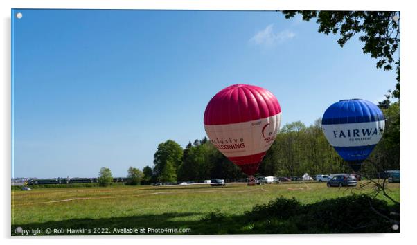 Powderham balloons express  Acrylic by Rob Hawkins