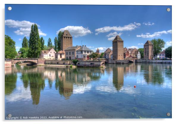 Towers of Strasbourg Acrylic by Rob Hawkins
