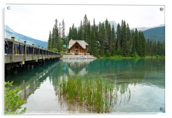 Emerald Lake lodge Acrylic by Rob Hawkins