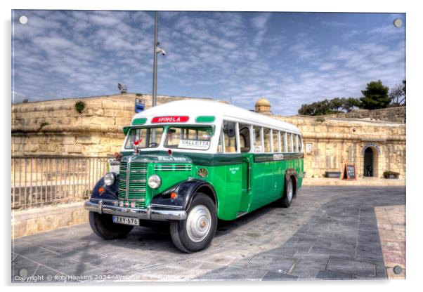 Bedford in Valletta  Acrylic by Rob Hawkins
