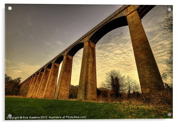 Pontcysyllte Aqueduct Acrylic by Rob Hawkins