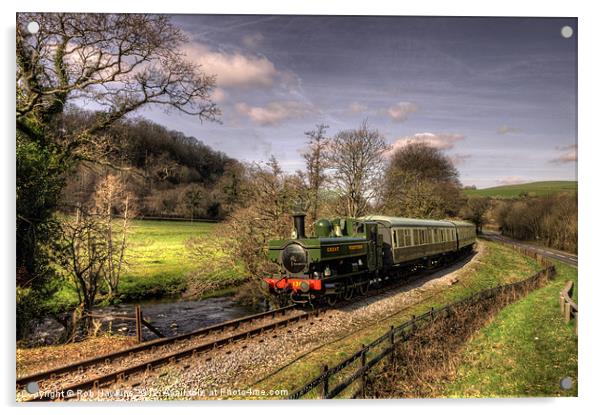 Pannier Tank on the Dart Valley Acrylic by Rob Hawkins